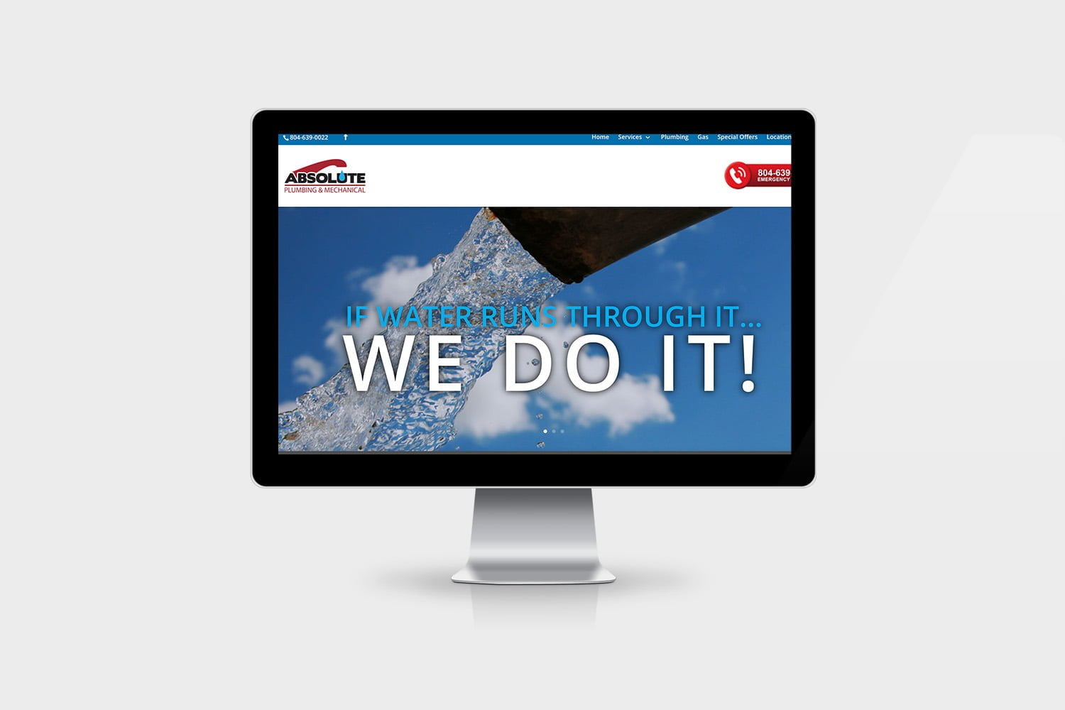 Plumbing and contractor website Richmond, VA.