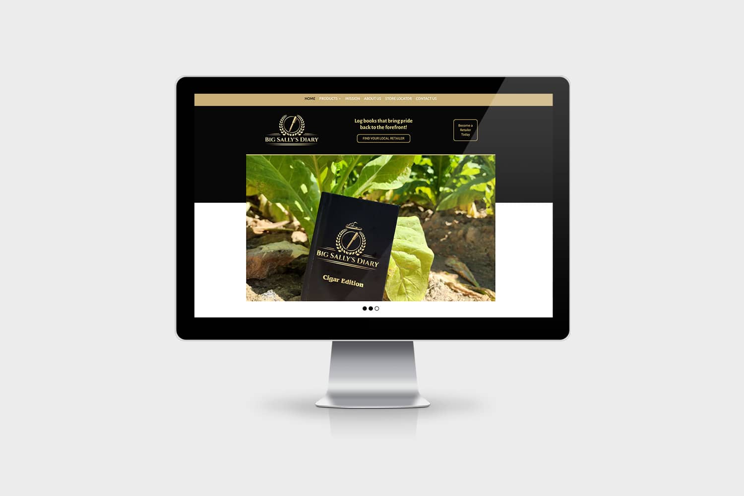 Big Sallys Diary Websites Mockup